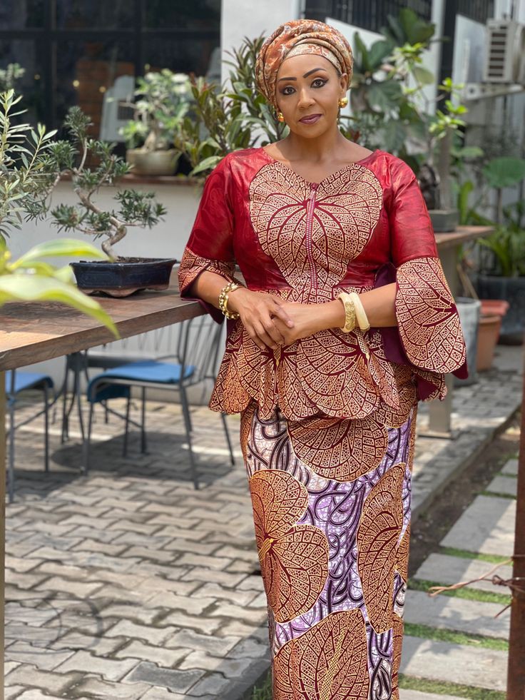 Simple Ankara Styles for Older Women 