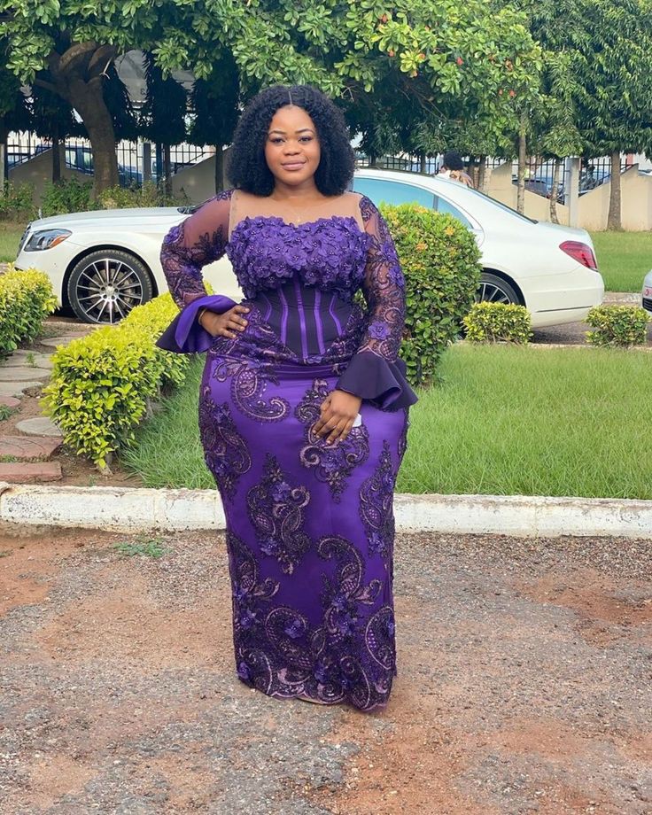 Asoebi Lace Styles for Plus-Sized Ladies