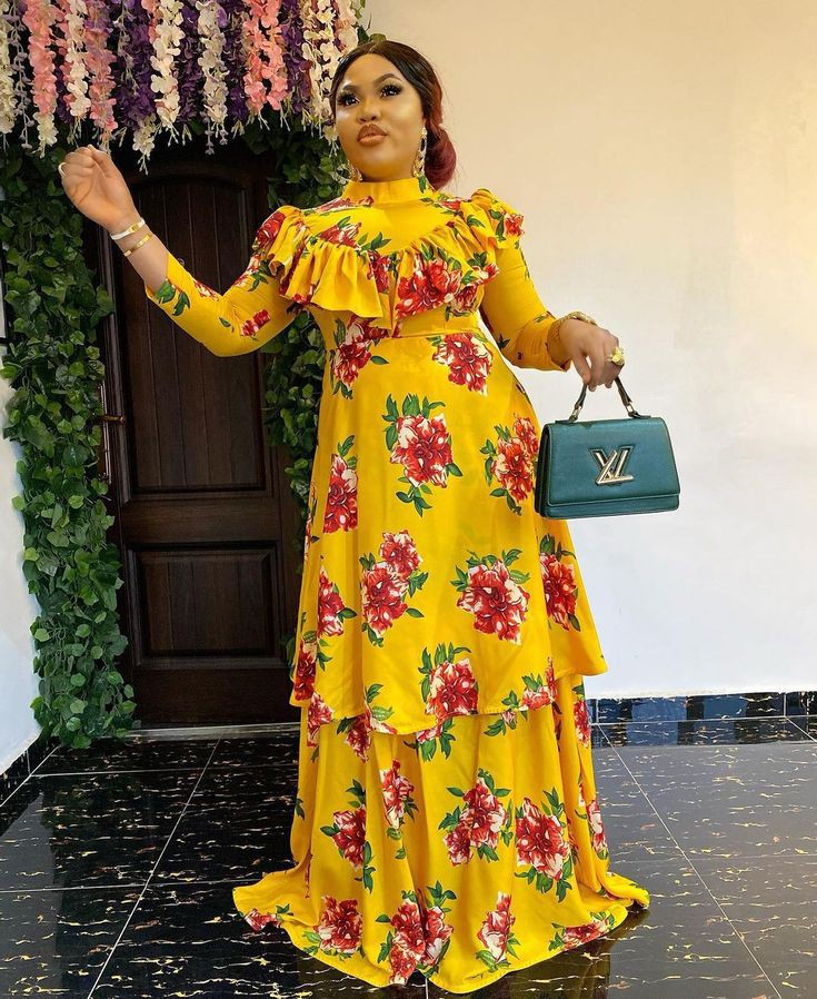 Flower Material Gown Styles for Wedding 