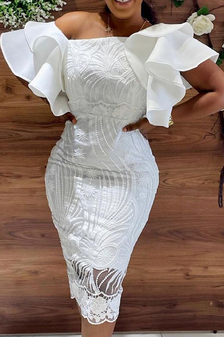 Simple Lace Gown Styles for Teenagers