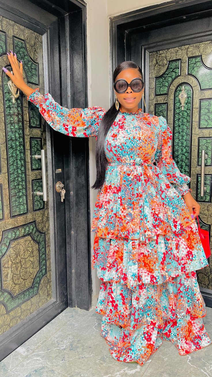 Latest Chiffon Gown Styles for Church In Nigeria
