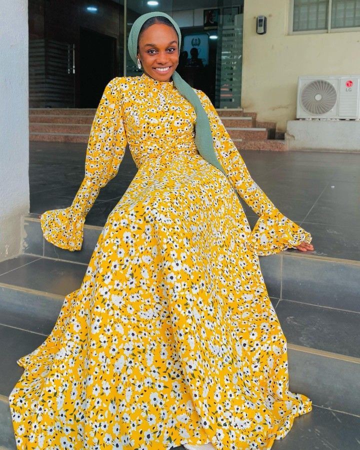 Latest Chiffon Gown Styles for Church In Nigeria