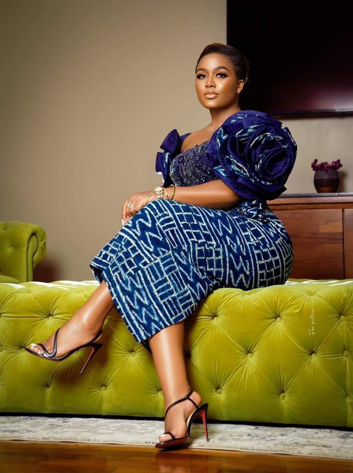 Ankara Gown Styles for Elderly Women 