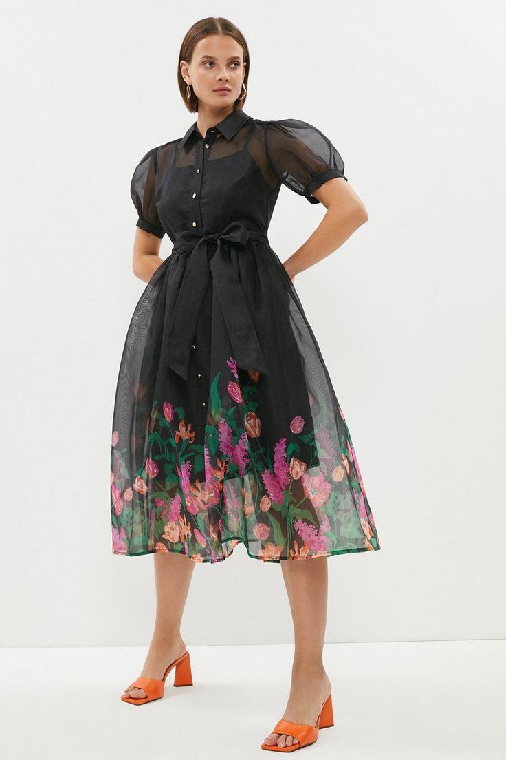 Latest Flower Material Gown Styles for Ladies 