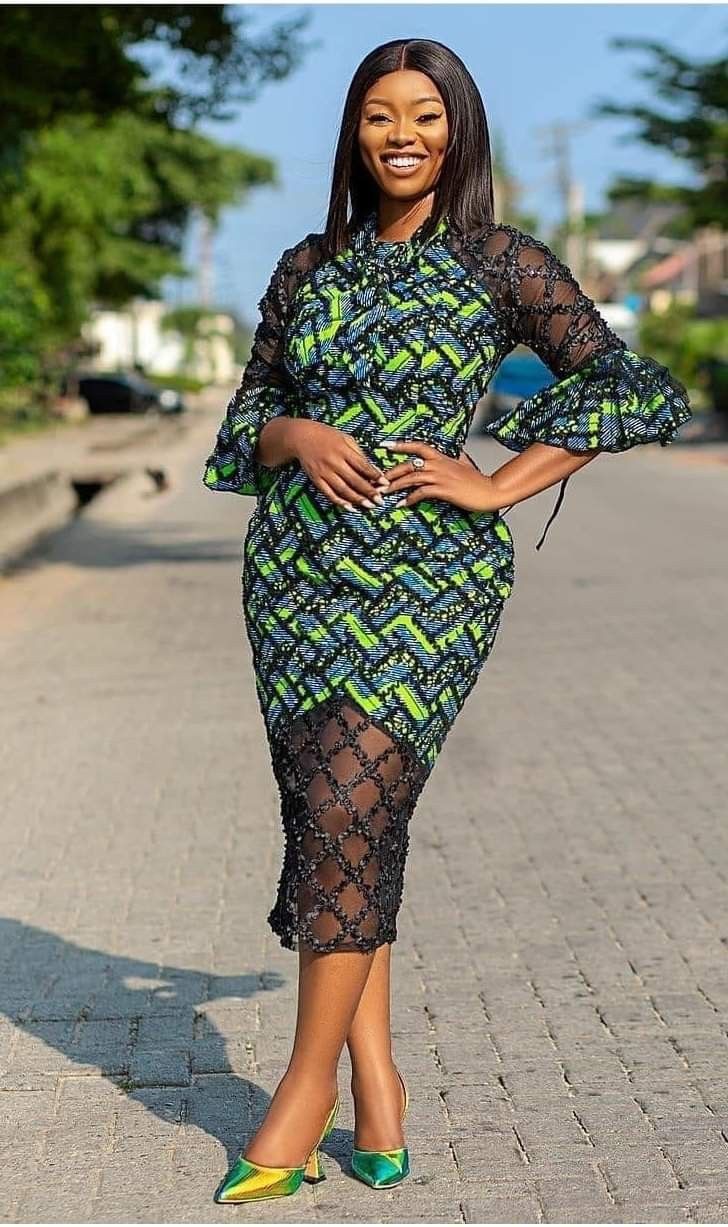 Ankara Gown Styles for Elderly Women 
