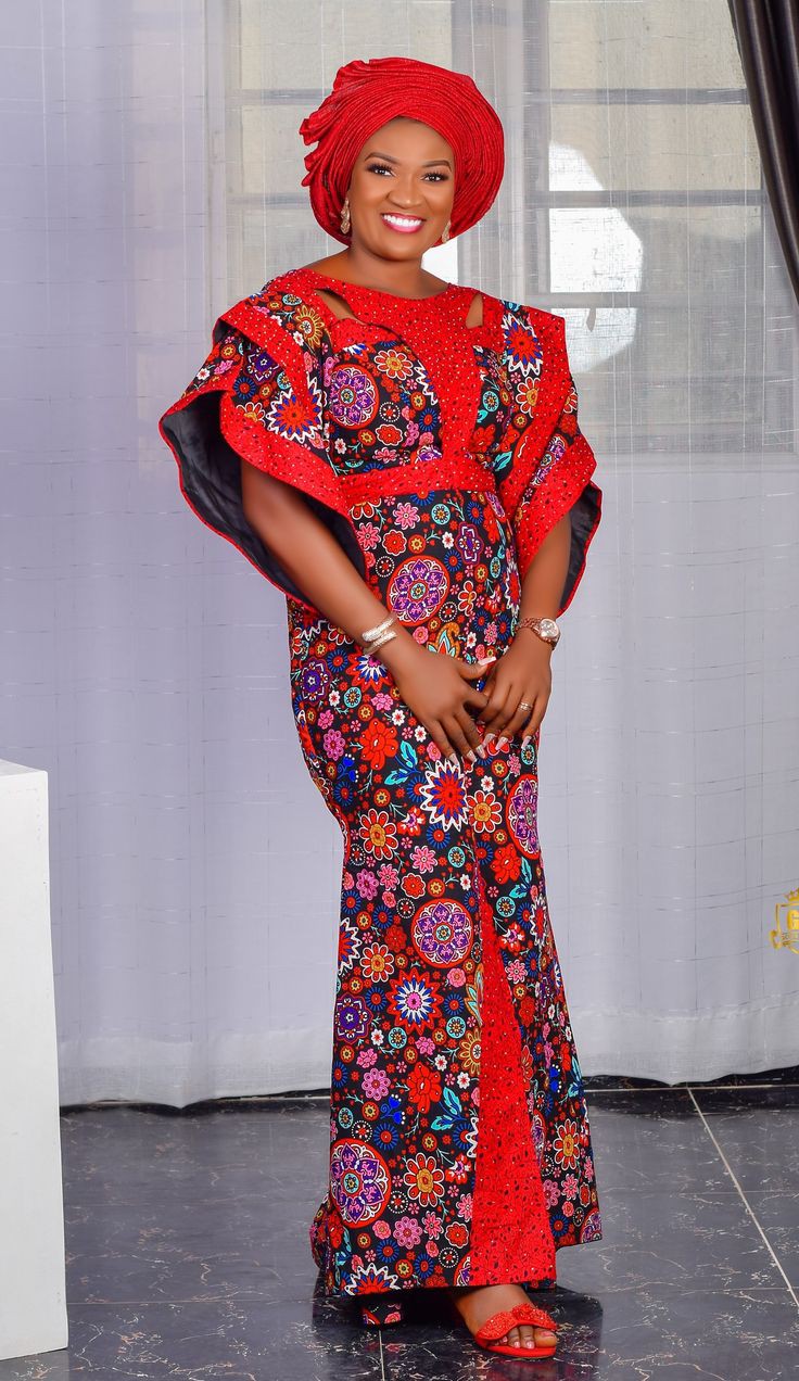 Long Ankara Styles for Older Women