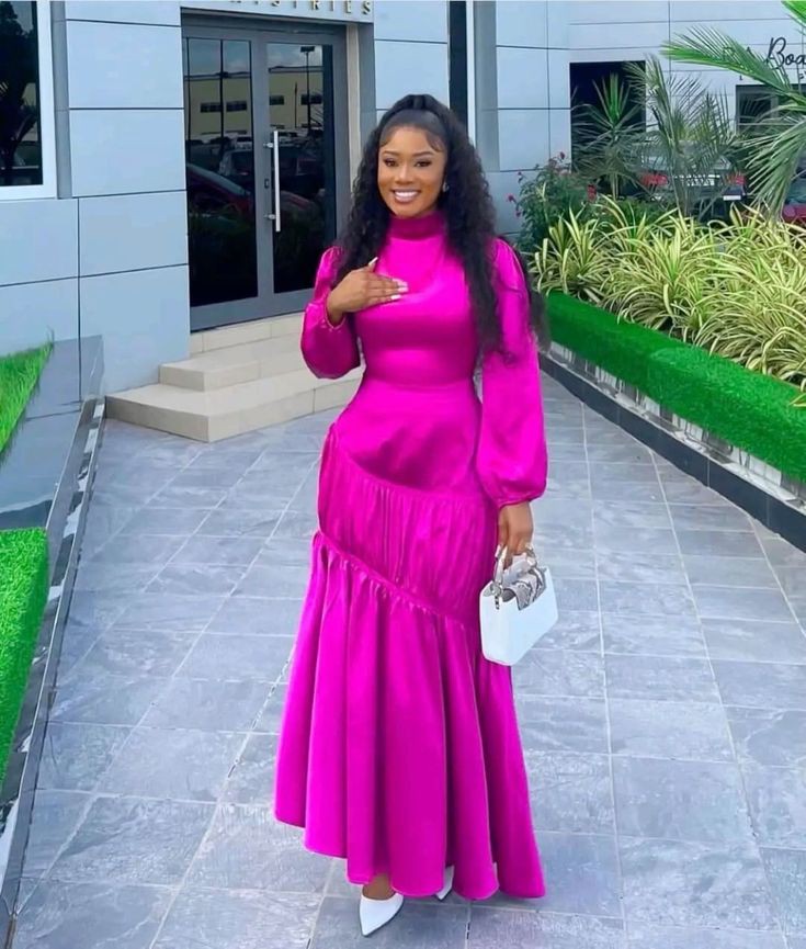 Nigeria Chiffon Gown Styles for Church
