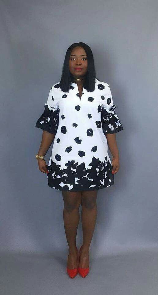 Latest Flower Material Gown Styles for Ladies in Nigeria