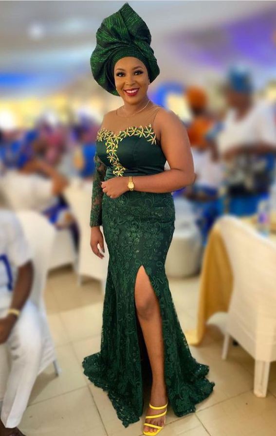 Aso Ebi Lace Styles for Wedding 