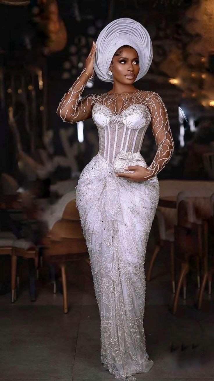 Lace Gown Styles for Wedding Guest 