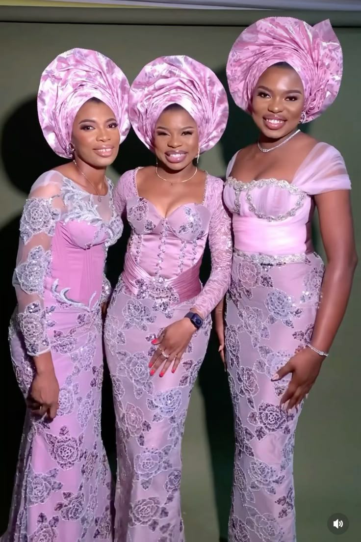 Aso Ebi Lace Styles for Wedding 