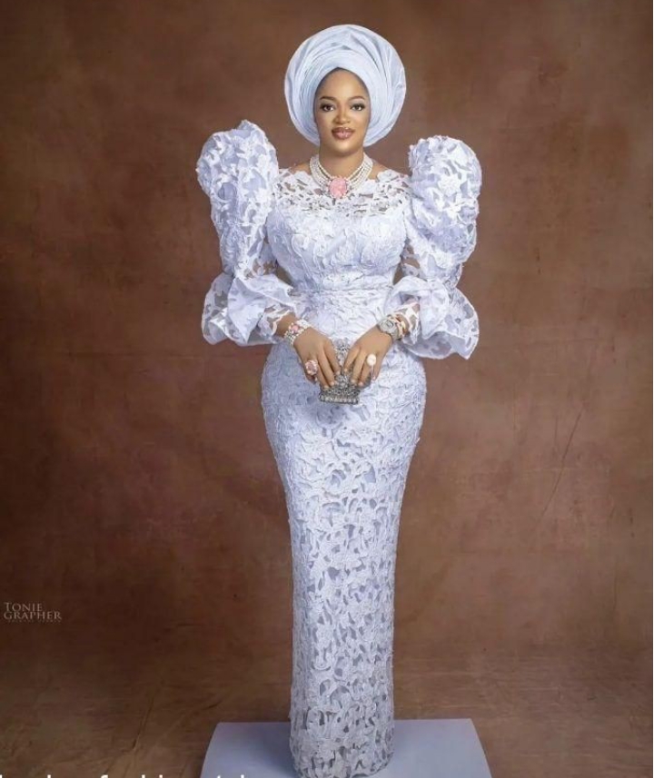 White Lace Styles for Traditional Marriage 