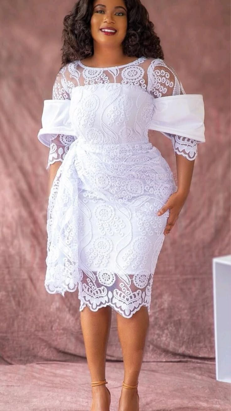White Lace Styles for Traditional Marriage 