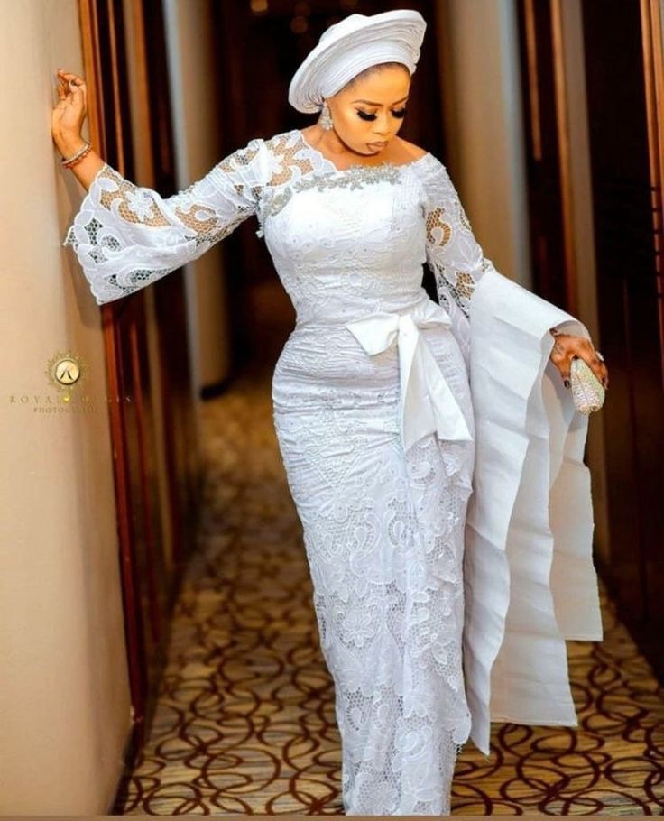 White Lace Styles for Traditional Marriage 