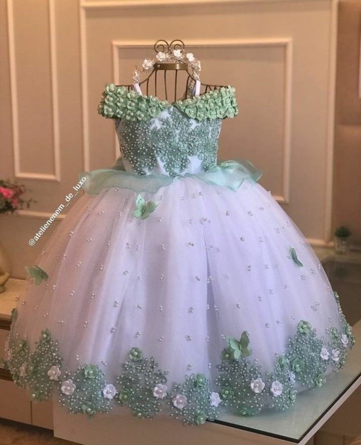 Long Lace Gown for Children 