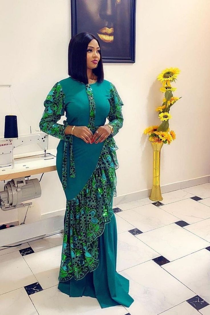 Material Long Gown Styles for Ladies