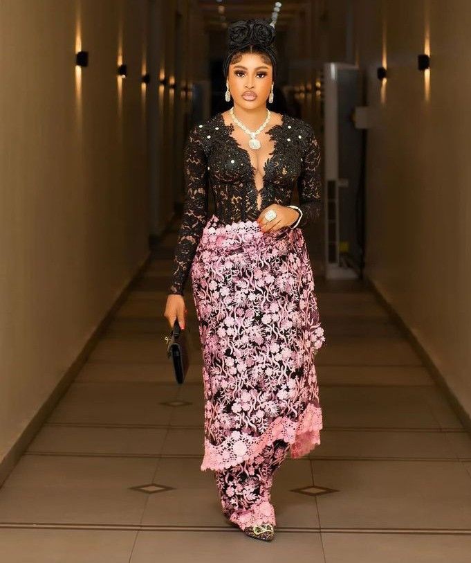 Sequin Skirt With Other Material 