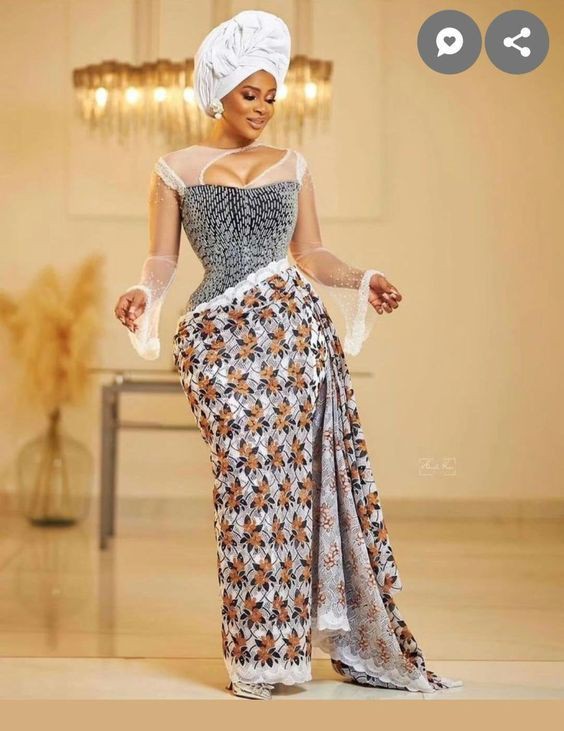 Owambe Lace Skirt and Blouse