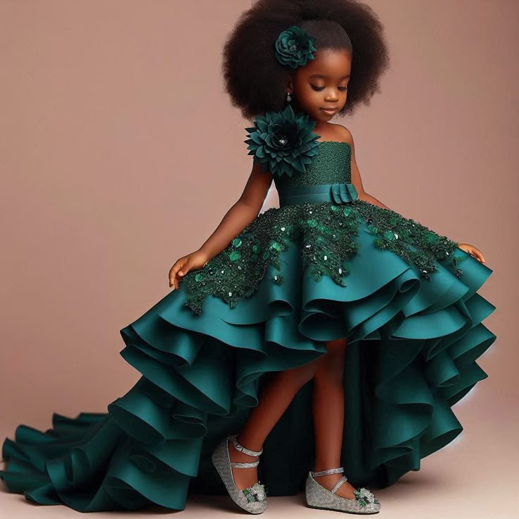 Long Lace Gown for Children 