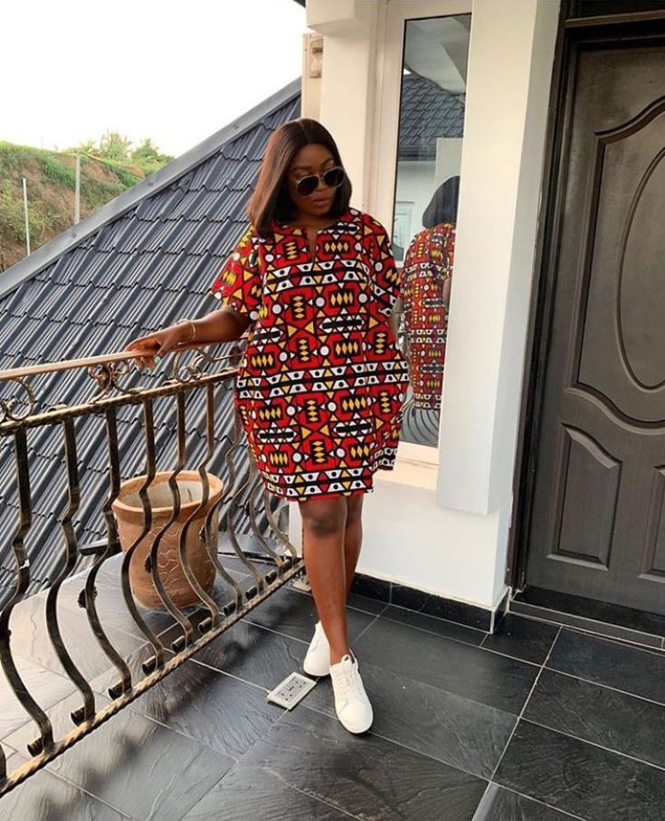 Ankara Short Gown Styles for Material 