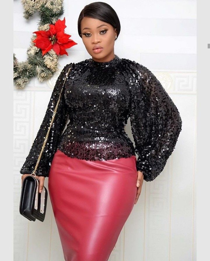 Sequin Blouse Styles for Mothers 