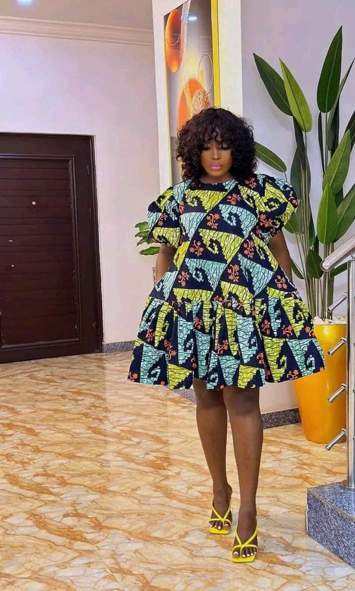 Short Ankara Free Gown 