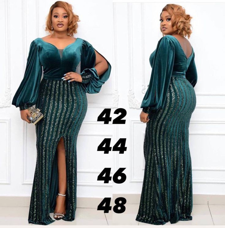 Dinner Gown Styles with Sequence Material
