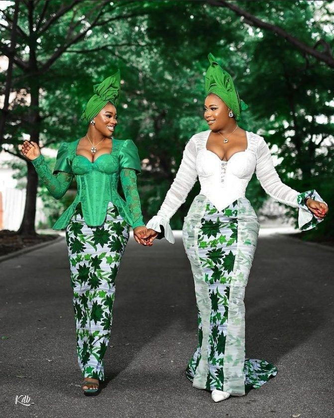 Latest Material Styles for Ladies in Nigeria