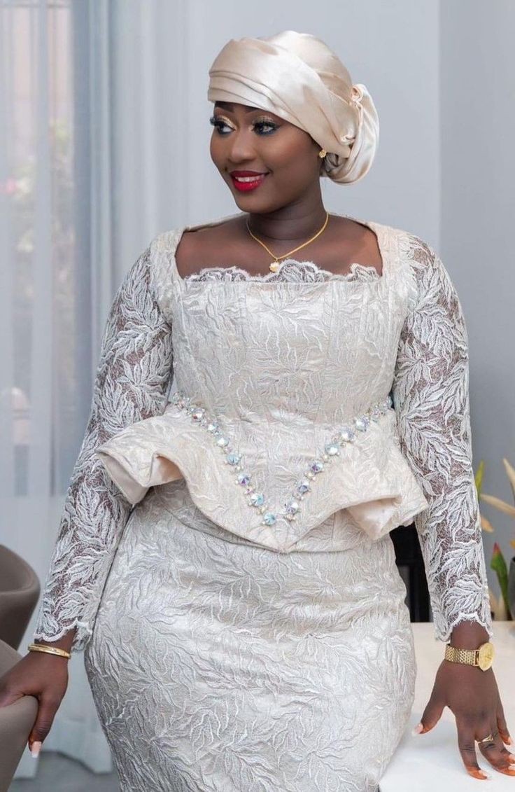 White Lace Skirts and Blouses 