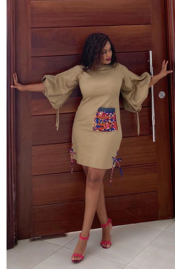Latest Short Gown Styles for Material in Nigeria