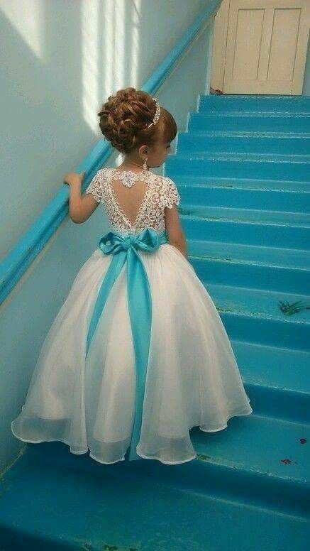 Long Lace Gown for Children 