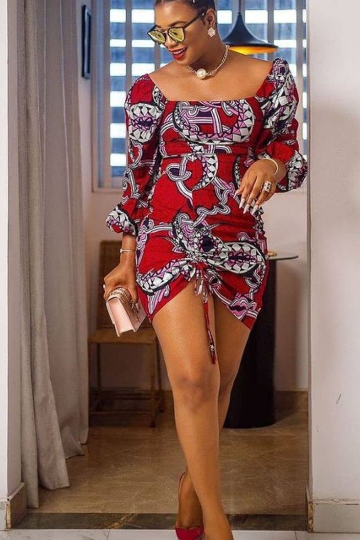 Short Gown Ankara Styles 