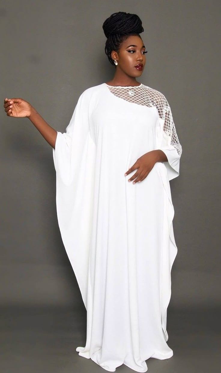 White Long Gown Styles 
