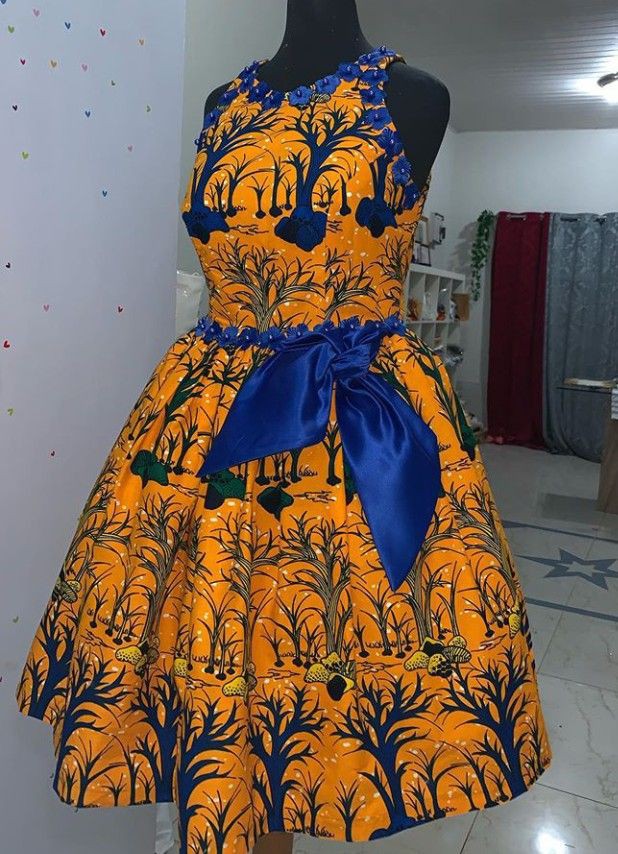 Ankara Skirt and Blouse for 15 Years Old Girl 