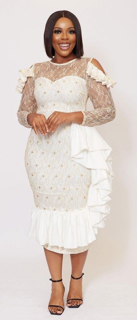 White Long Gown Styles 