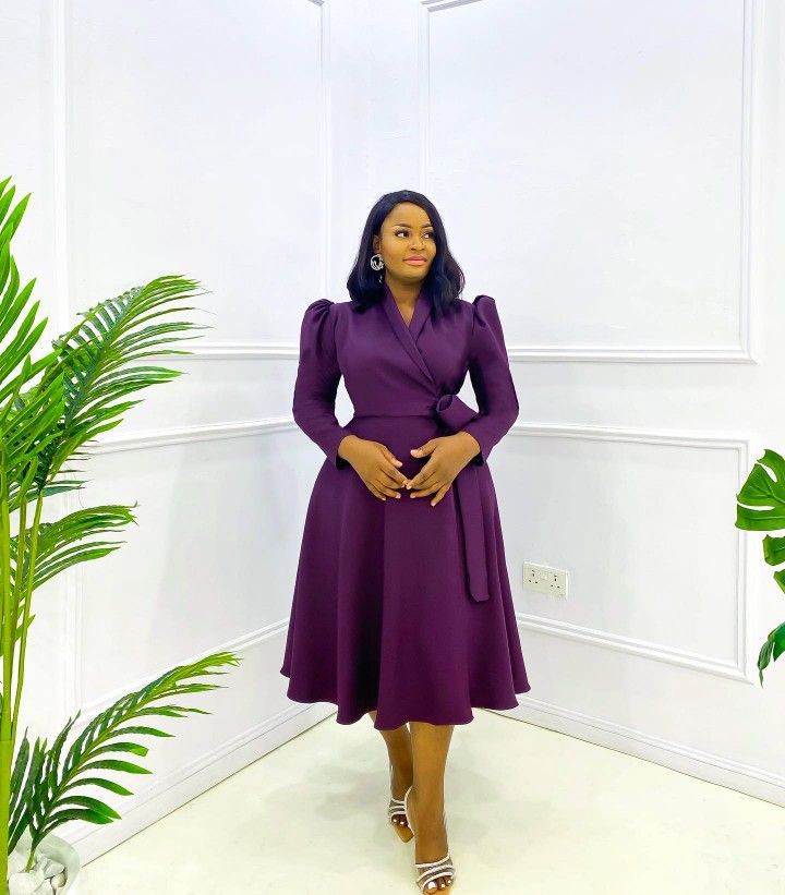 Short Classy English Gown Styles 
