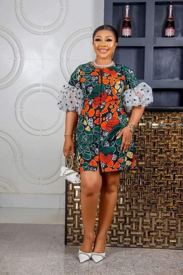 Short Ankara Free Gown 