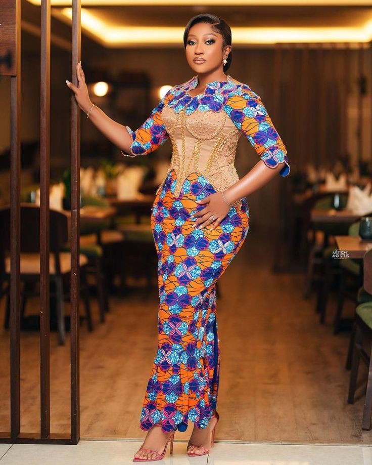 Ankara Long Gown Styles 