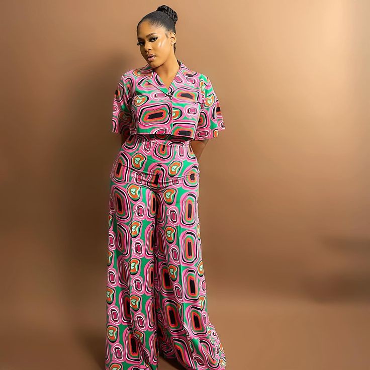 Trouser and Top For Ladies with Vintage Material