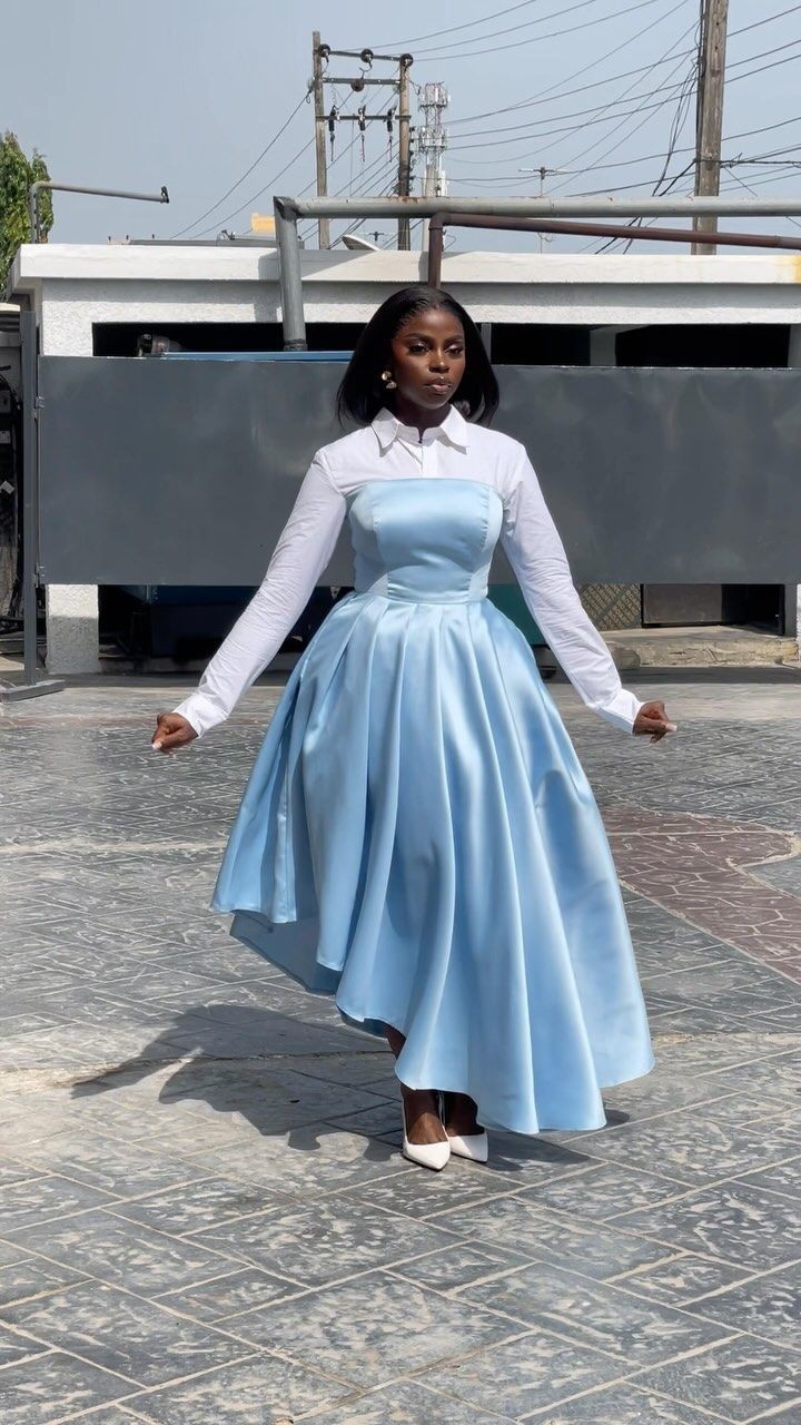 Simple English Gown Styles for Church