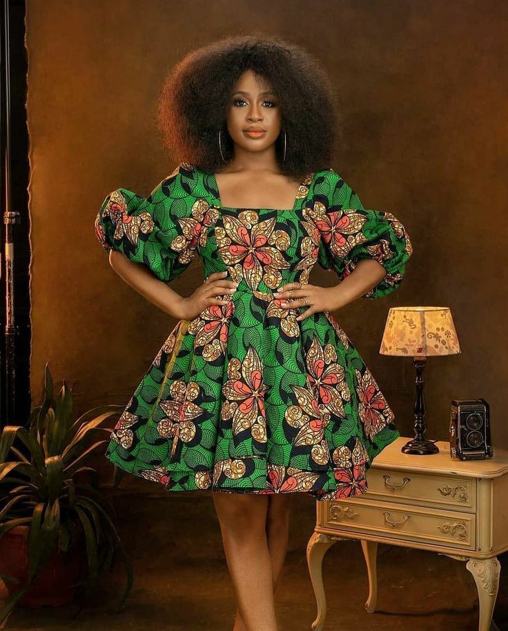 Short Ankara Free Gown 