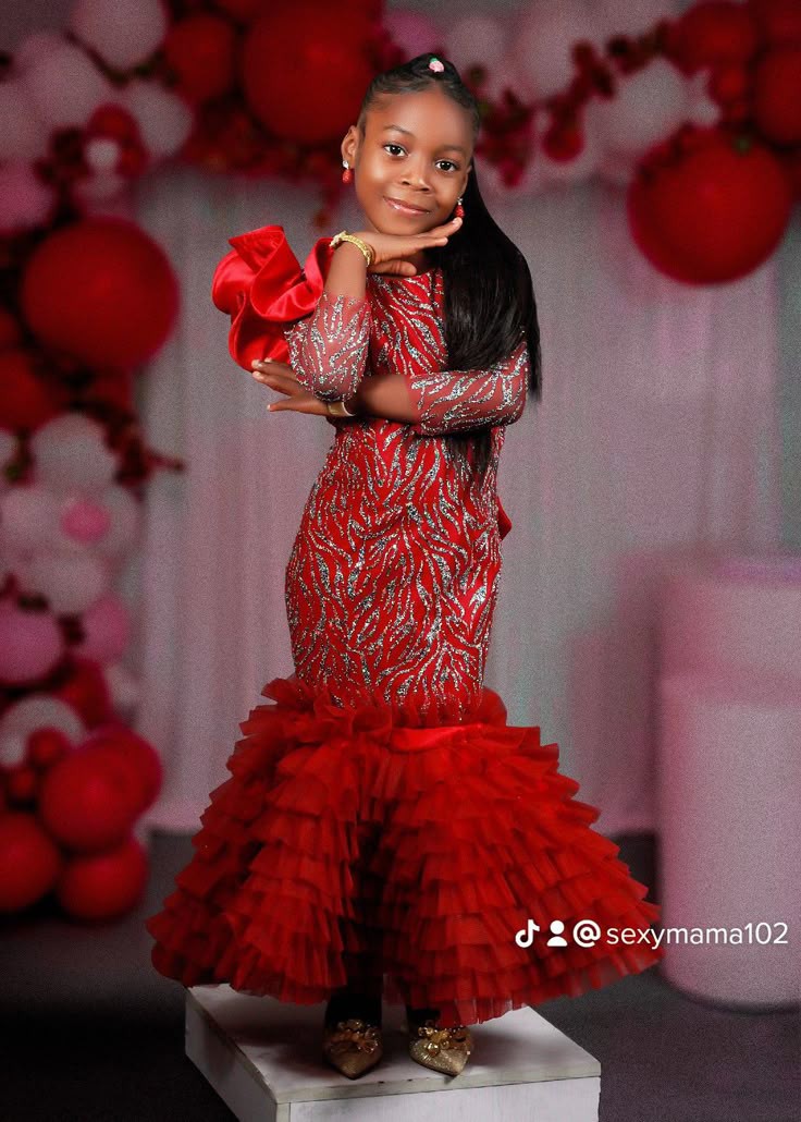 Long Lace Gown for Children 