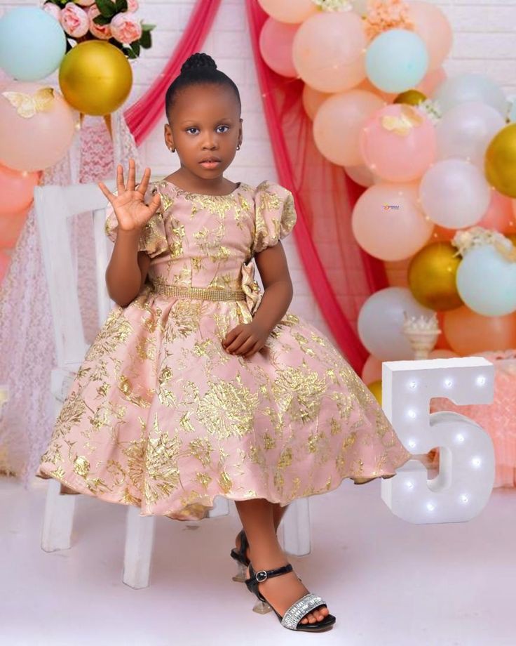 Short Children's Lace Gown