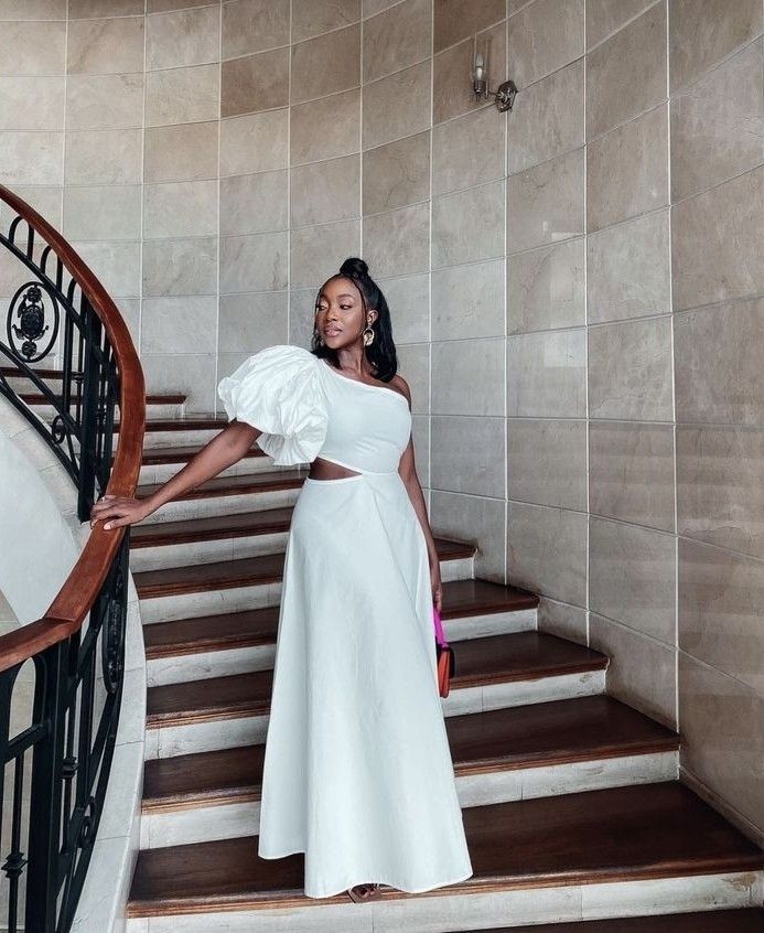 Crepe Material Styles for Long Gown 