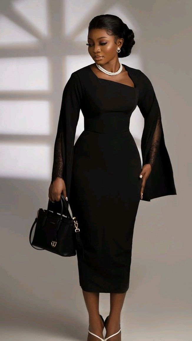 Black Corporate Gown Styles 
