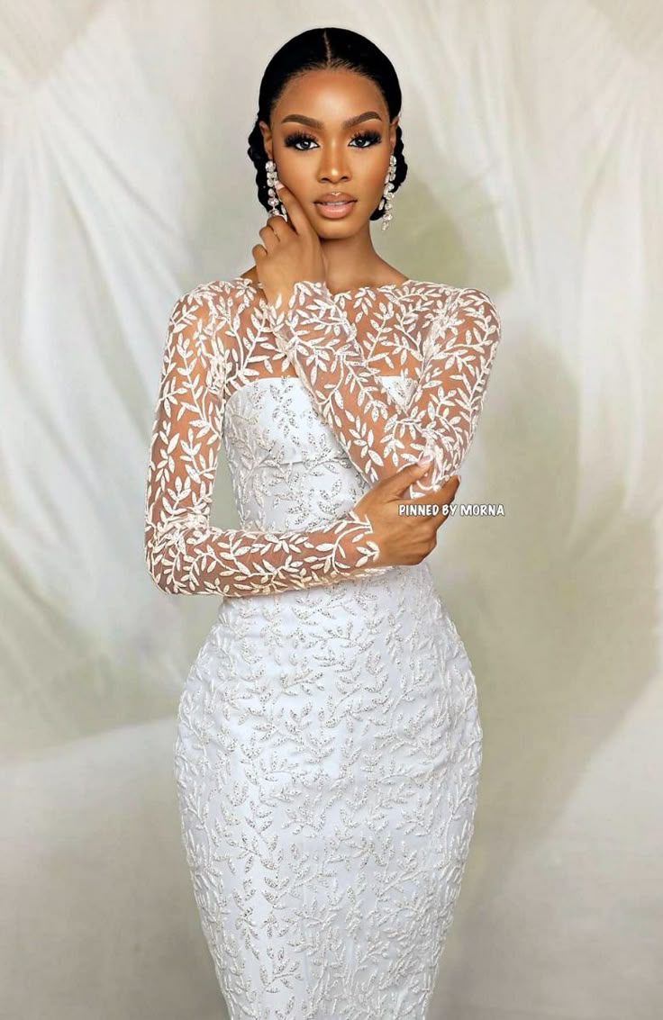 White Lace Gown Styles for Wedding