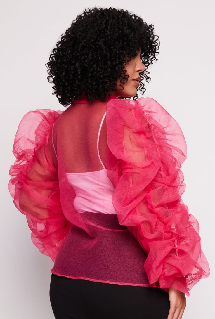 Organza Top Styles for Ladies