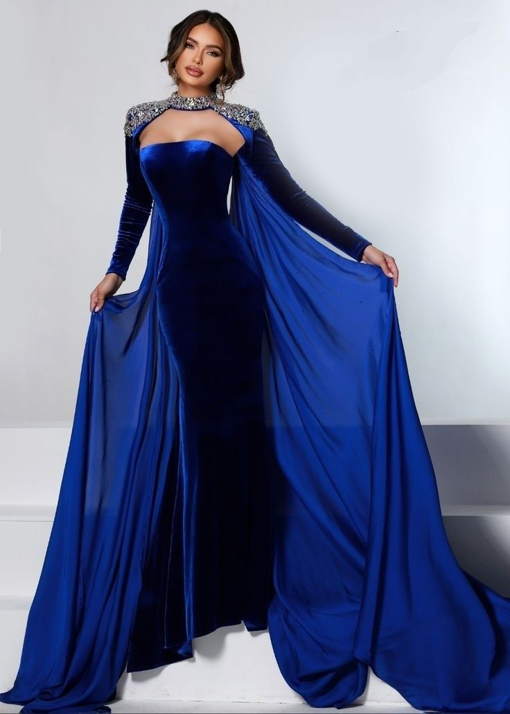Velvet Gown Styles with Stones