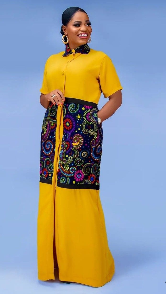Long Gown Styles for Plain and Pattern 