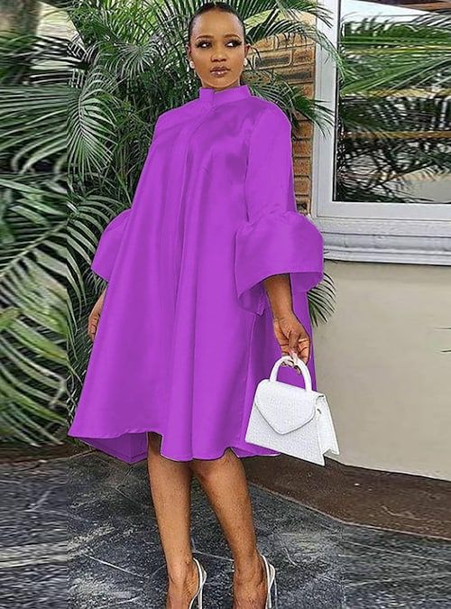 Short English Flare Gown Styles with Material 